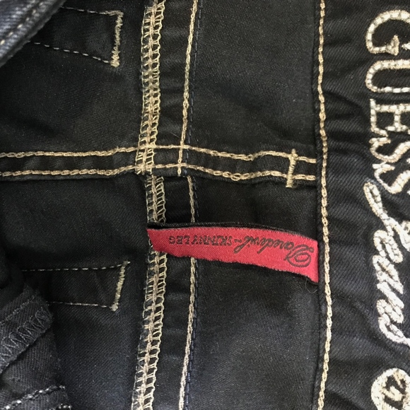 Guess Daredevil Skinny Leg Jeans-Black-Size 27 - Picture 6 of 6